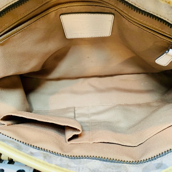 Vintage Coach Silver Tie Dye Slim Tote - Picture 7 of 9